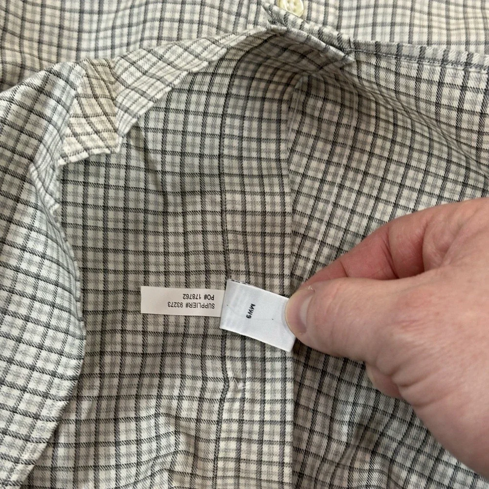 NWT Polo Ralph Lauren Classic Fit Long Sleeve Button Down White Gray Check Shirt